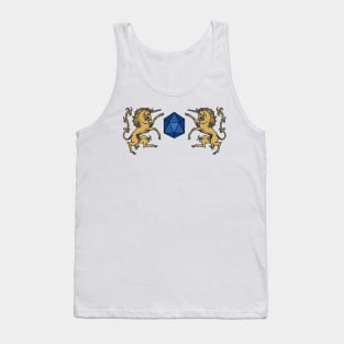 Frame unicorns with game dice center Tank Top